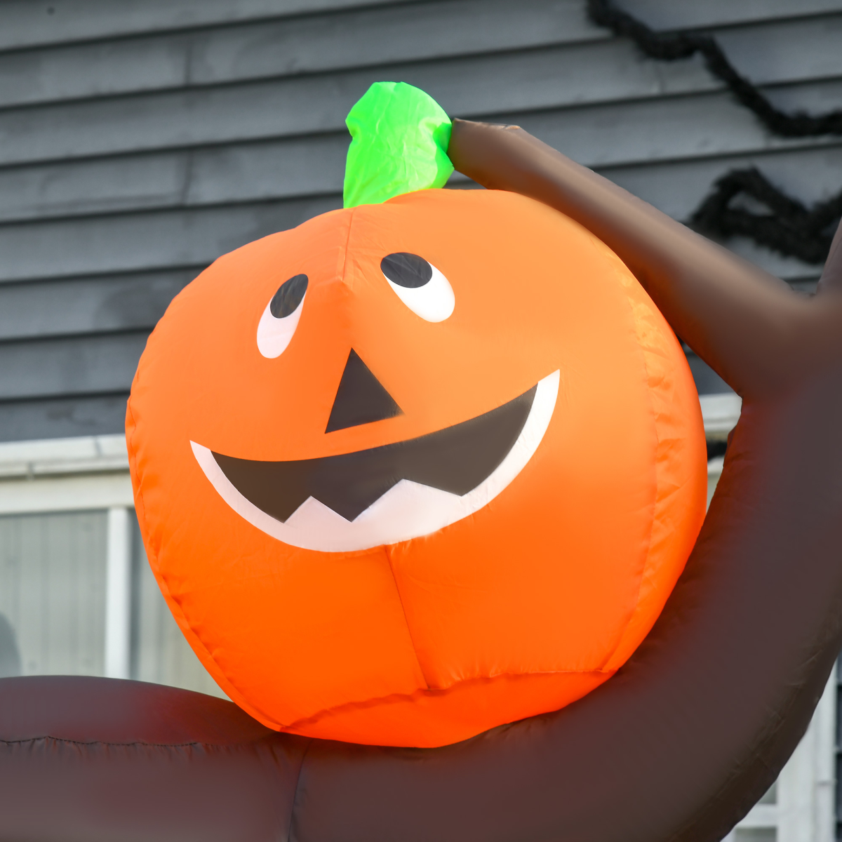 Halloween Decoration 2.4m Inflatable Ghost Tree with Pumpkins and 6 LED Lights