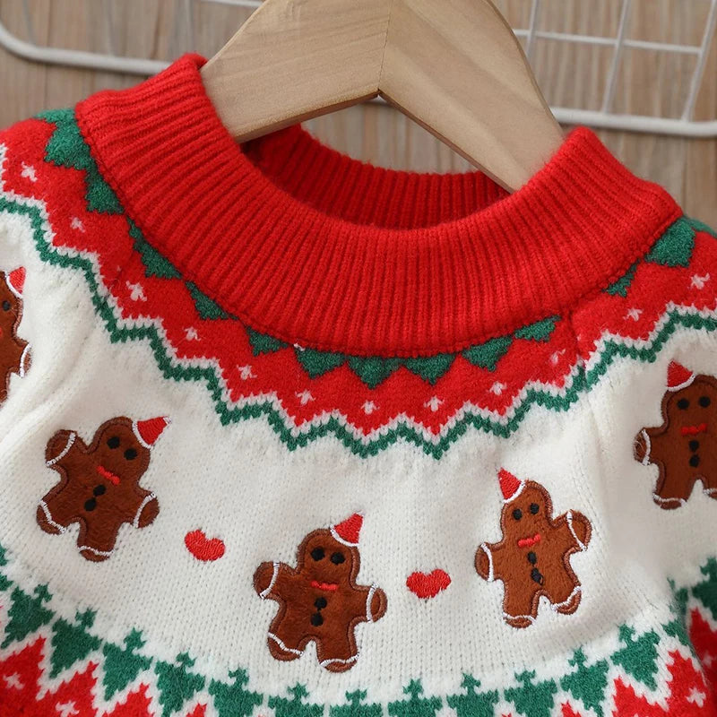 Kids Gingerbread Man Christmas Jumper