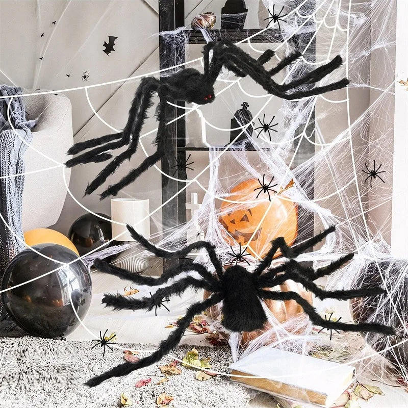 Halloween Giant Black Spider Decoration