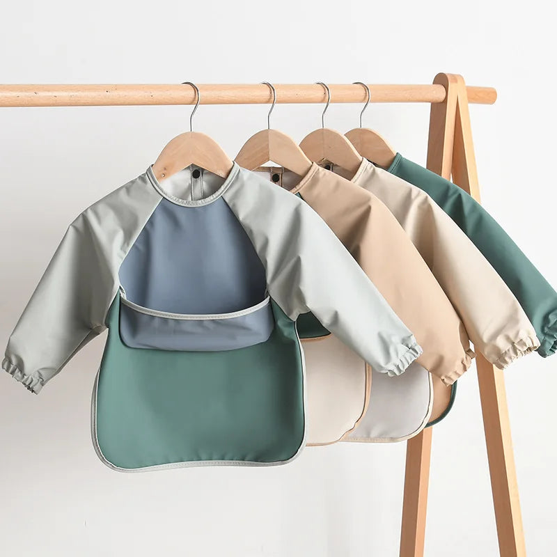 Baby Long Sleeved Smock Bib Aprons