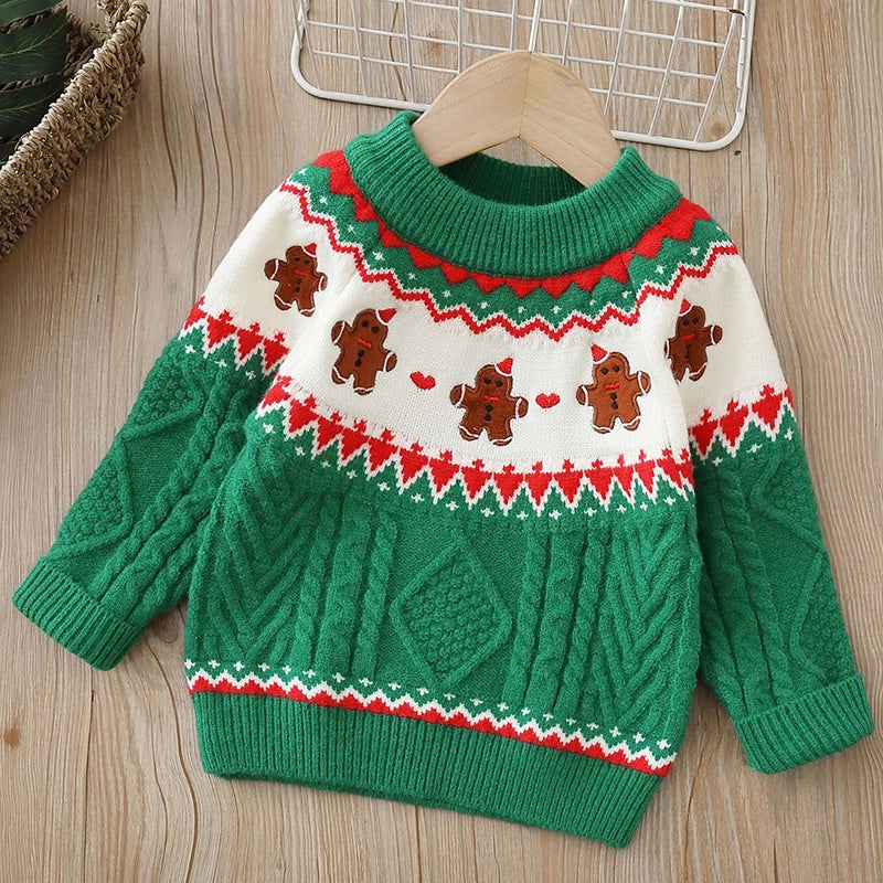 Kids Gingerbread Man Christmas Jumper
