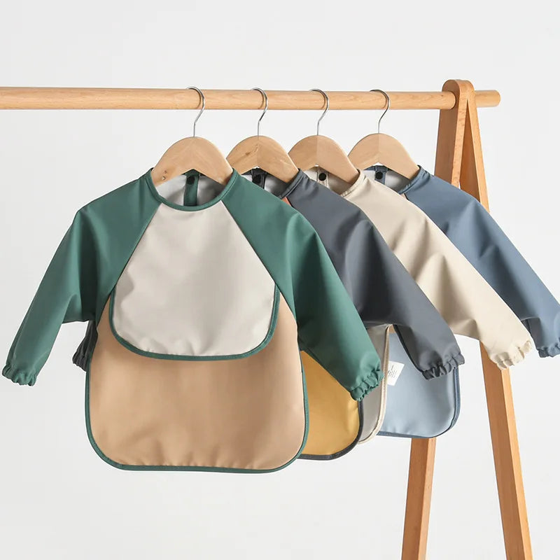 Baby Long Sleeved Smock Bib Aprons