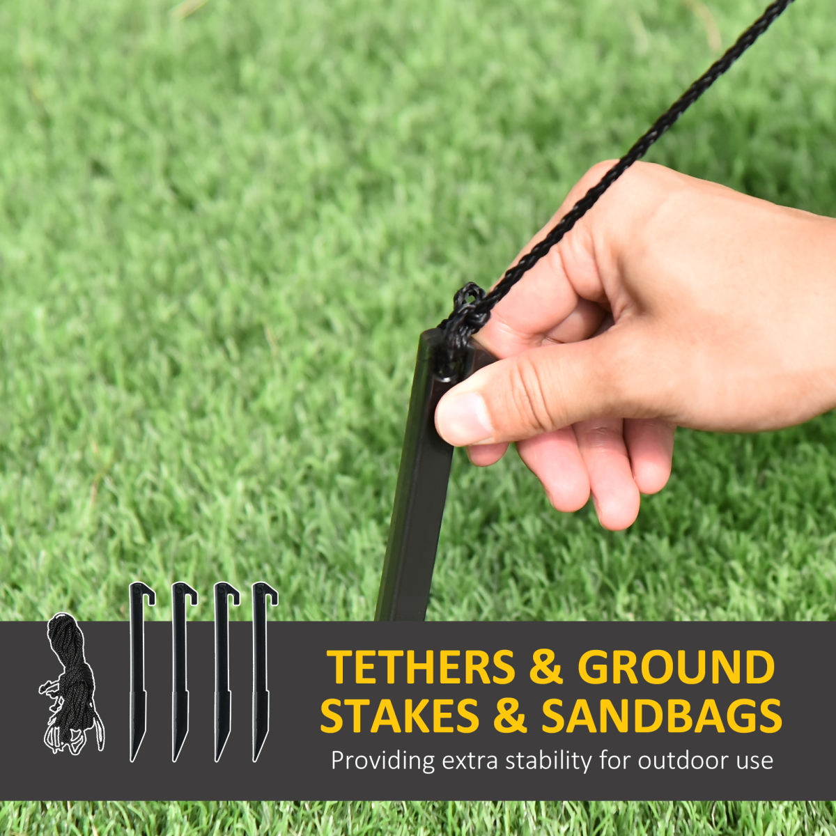 HOMCOM 7ft Christmas Inflatable Santa Claus from Chimney with LED Lights