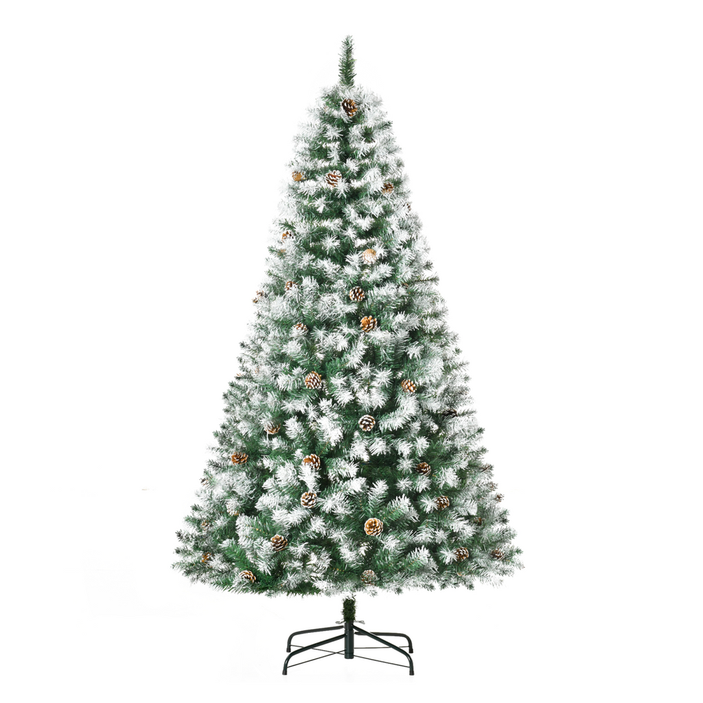 6ft Artificial Christmas Tree - Pine Cone Snow Dipped Effect
